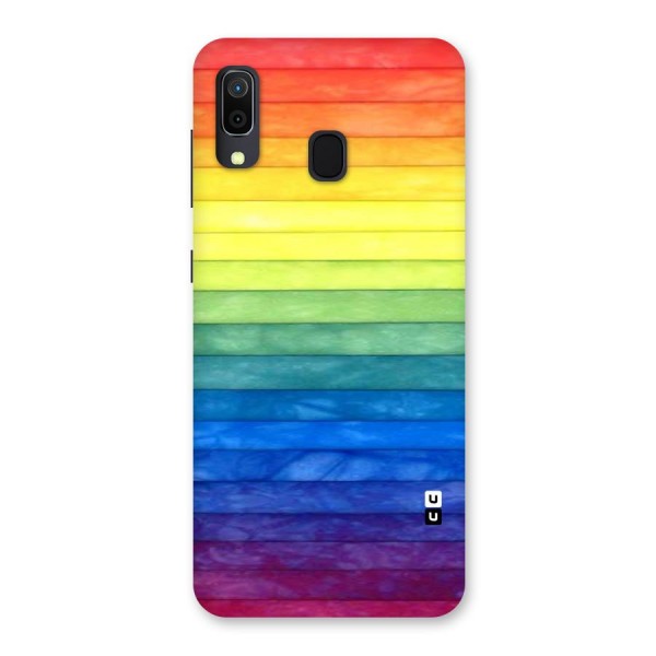 Rainbow Colors Stripes Back Case for Galaxy A20