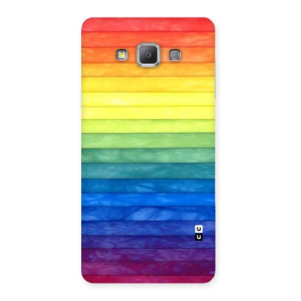 Rainbow Colors Stripes Back Case for Galaxy A7
