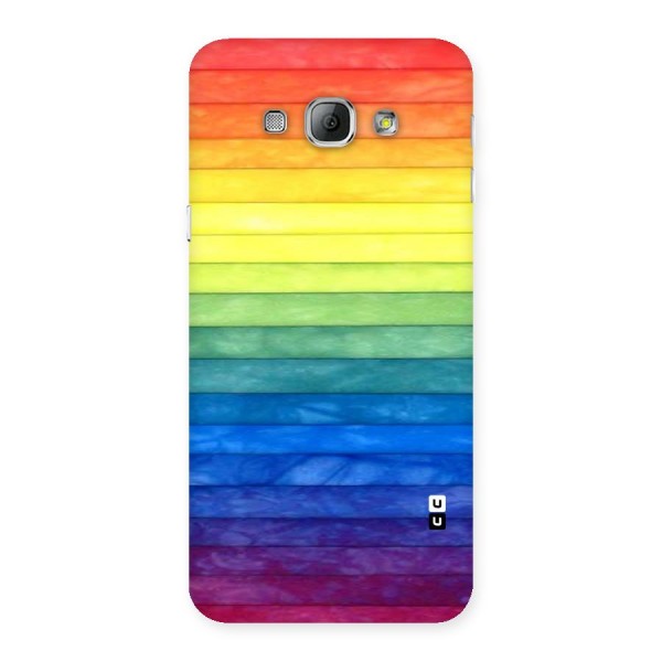 Rainbow Colors Stripes Back Case for Galaxy A8