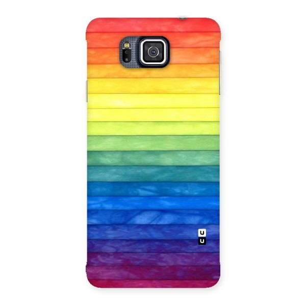 Rainbow Colors Stripes Back Case for Galaxy Alpha