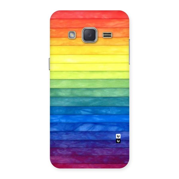 Rainbow Colors Stripes Back Case for Galaxy J2