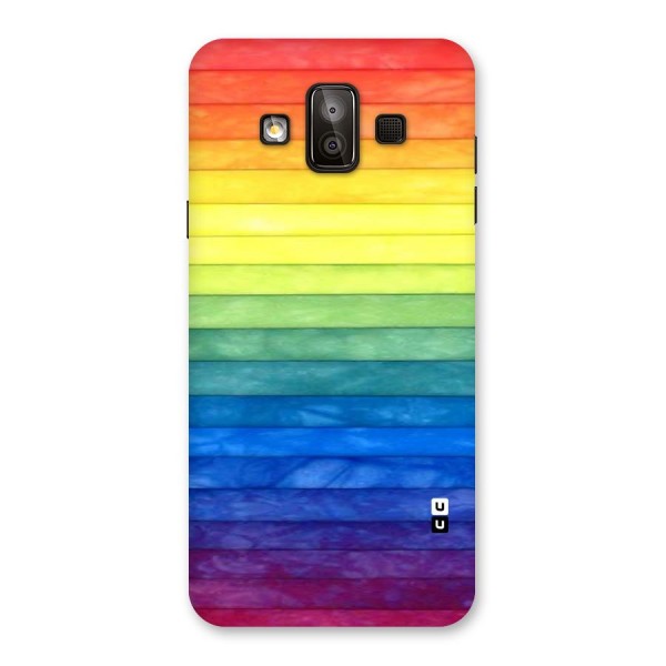 Rainbow Colors Stripes Back Case for Galaxy J7 Duo