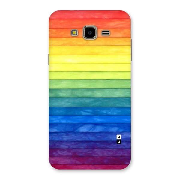 Rainbow Colors Stripes Back Case for Galaxy J7 Nxt