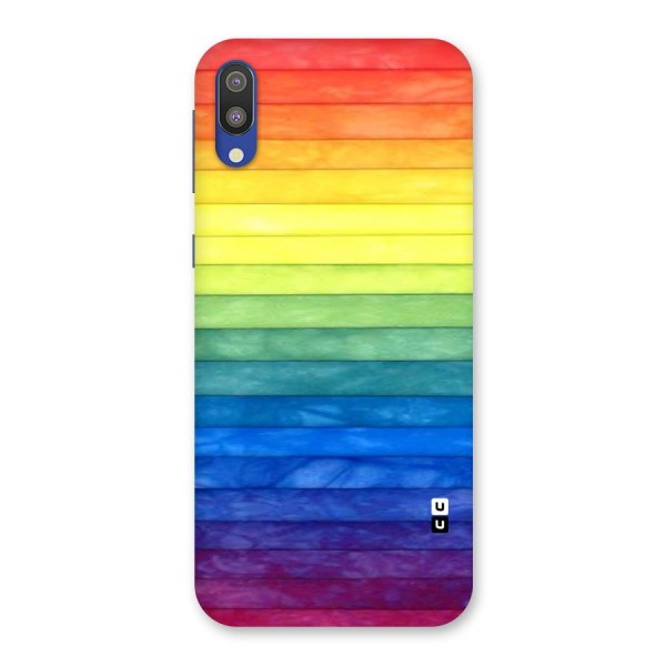 Rainbow Colors Stripes Back Case for Galaxy M10