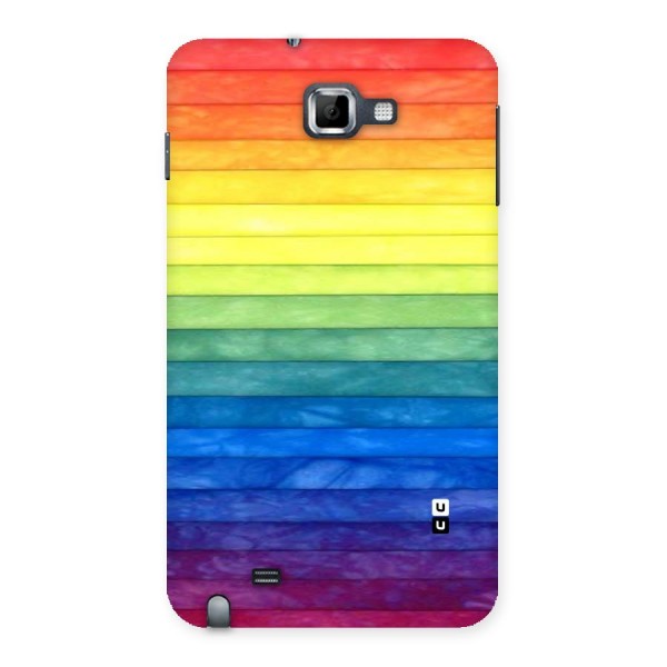 Rainbow Colors Stripes Back Case for Galaxy Note