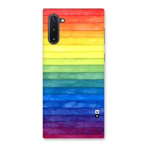 Rainbow Colors Stripes Back Case for Galaxy Note 10