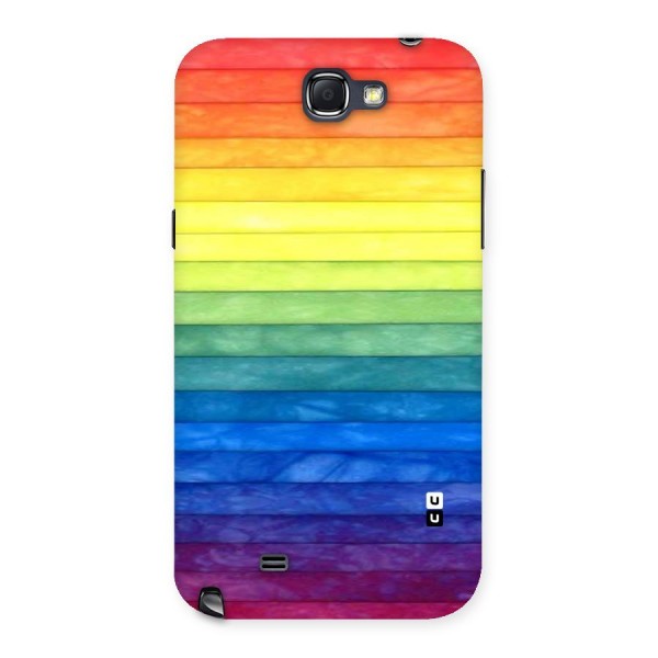 Rainbow Colors Stripes Back Case for Galaxy Note 2