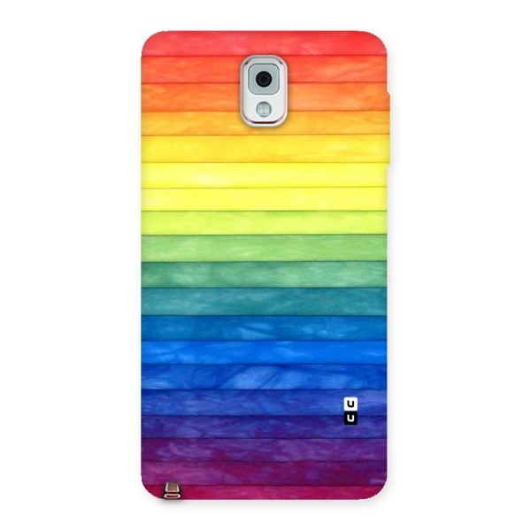 Rainbow Colors Stripes Back Case for Galaxy Note 3