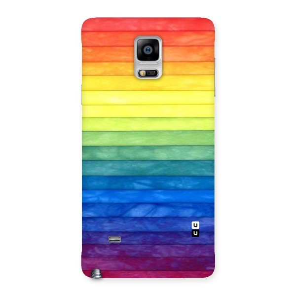 Rainbow Colors Stripes Back Case for Galaxy Note 4