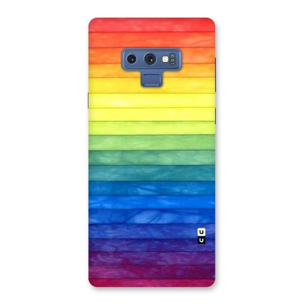 Rainbow Colors Stripes Back Case for Galaxy Note 9