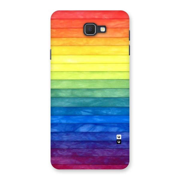 Rainbow Colors Stripes Back Case for Galaxy On7 2016