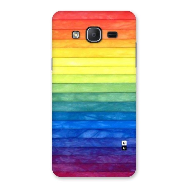 Rainbow Colors Stripes Back Case for Galaxy On7 Pro