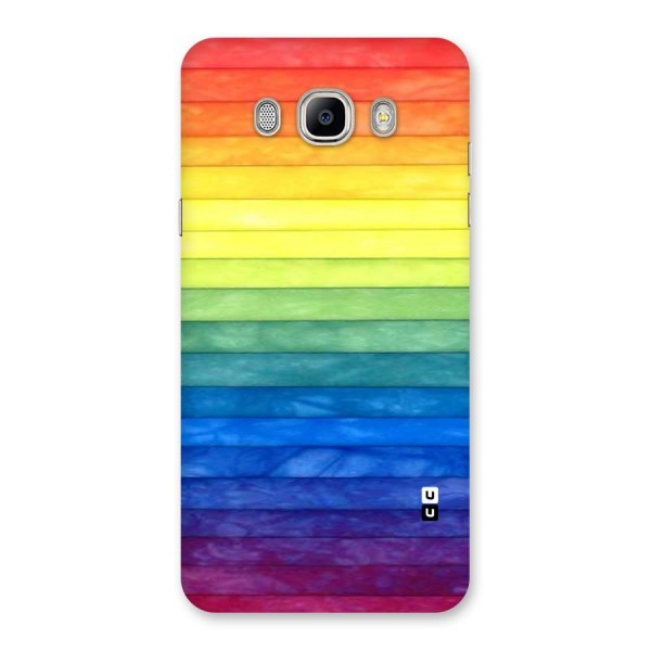 Rainbow Colors Stripes Back Case for Galaxy On8