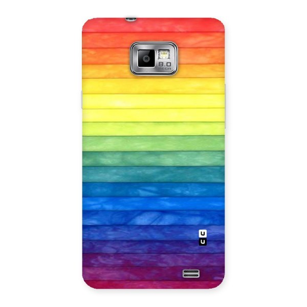 Rainbow Colors Stripes Back Case for Galaxy S2