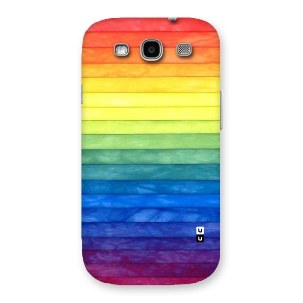Rainbow Colors Stripes Back Case for Galaxy S3