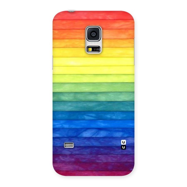 Rainbow Colors Stripes Back Case for Galaxy S5 Mini
