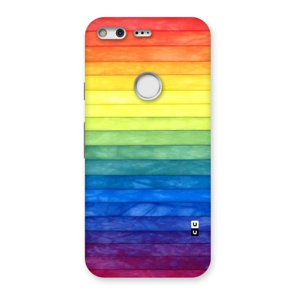 Rainbow Colors Stripes Back Case for Google Pixel