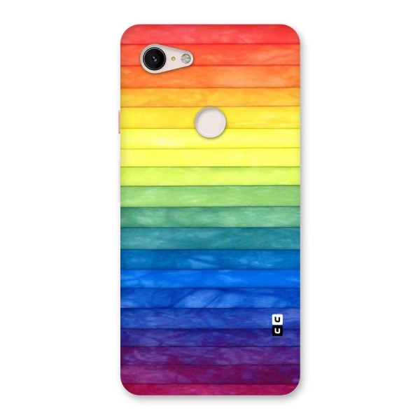 Rainbow Colors Stripes Back Case for Google Pixel 3 XL