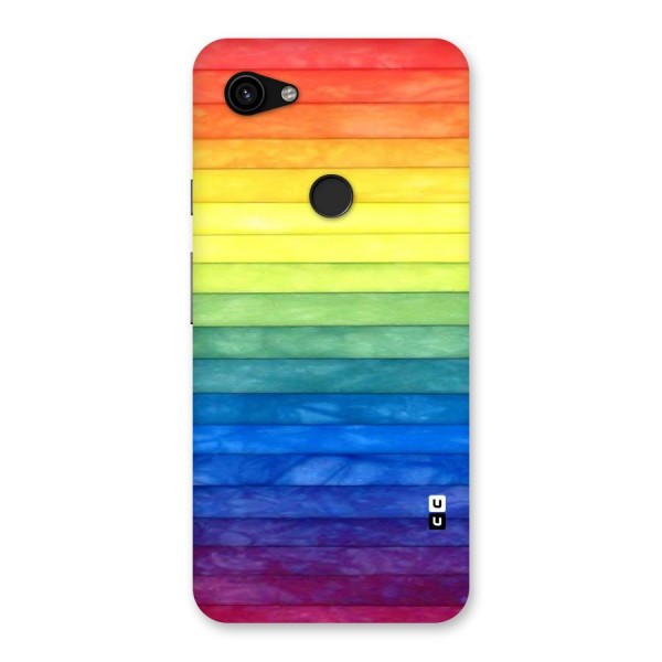 Rainbow Colors Stripes Back Case for Google Pixel 3a XL