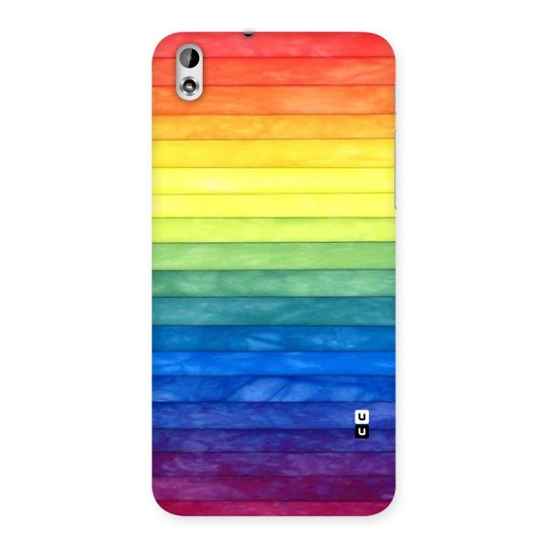 Rainbow Colors Stripes Back Case for HTC Desire 816g