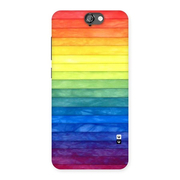 Rainbow Colors Stripes Back Case for HTC One A9