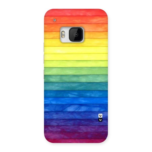 Rainbow Colors Stripes Back Case for HTC One M9