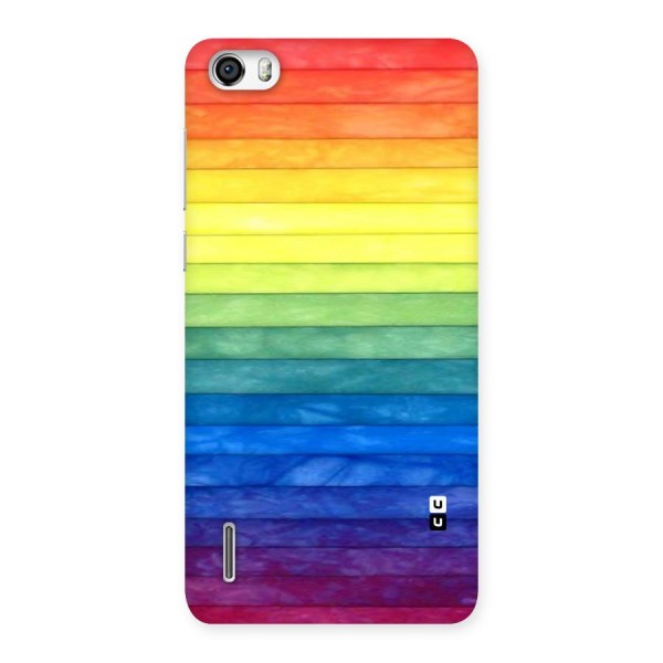 Rainbow Colors Stripes Back Case for Honor 6