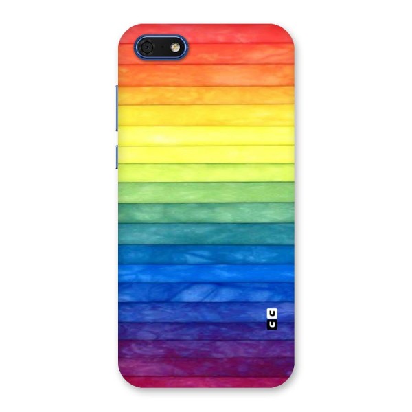Rainbow Colors Stripes Back Case for Honor 7s