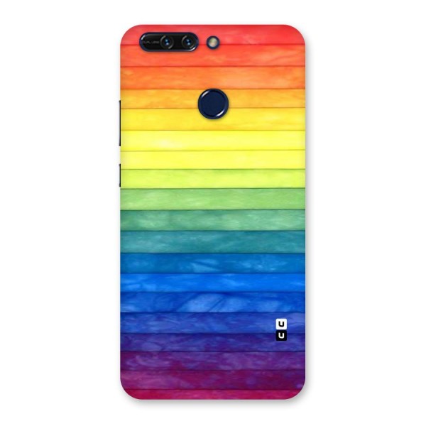 Rainbow Colors Stripes Back Case for Honor 8 Pro