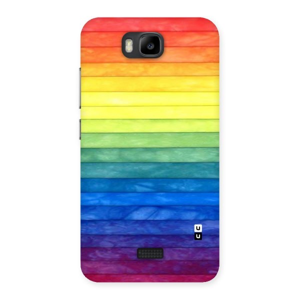 Rainbow Colors Stripes Back Case for Honor Bee