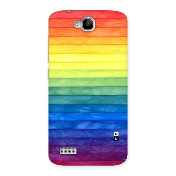 Rainbow Colors Stripes Back Case for Honor Holly