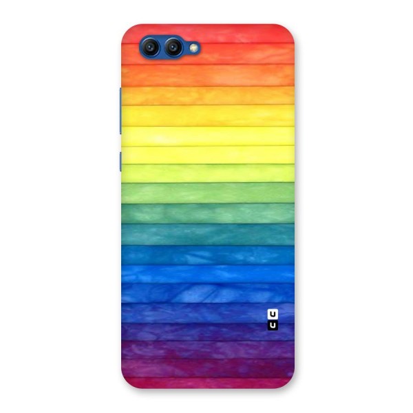 Rainbow Colors Stripes Back Case for Honor View 10