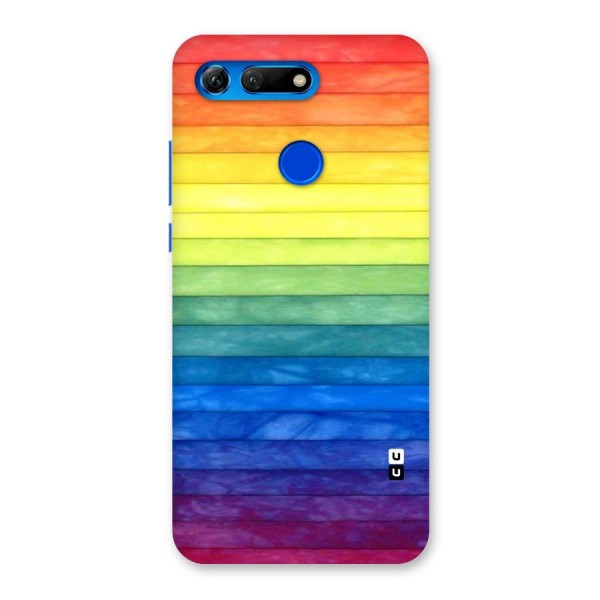 Rainbow Colors Stripes Back Case for Honor View 20