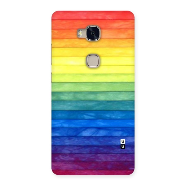 Rainbow Colors Stripes Back Case for Huawei Honor 5X