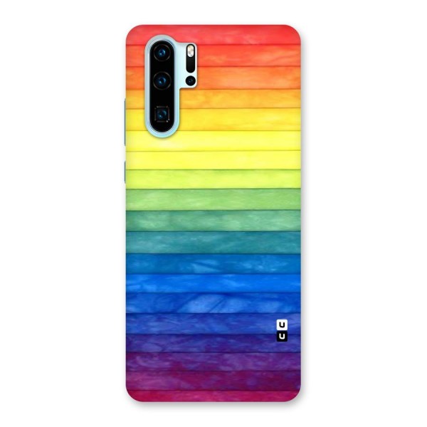 Rainbow Colors Stripes Back Case for Huawei P30 Pro
