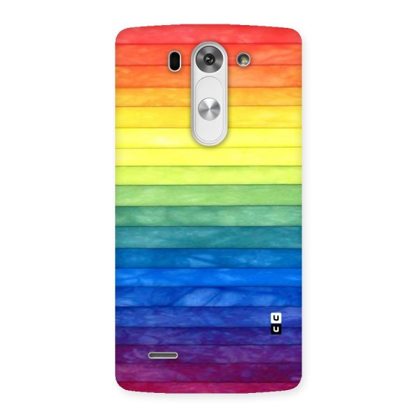 Rainbow Colors Stripes Back Case for LG G3 Beat