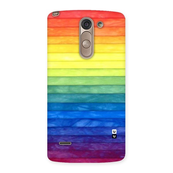 Rainbow Colors Stripes Back Case for LG G3 Stylus