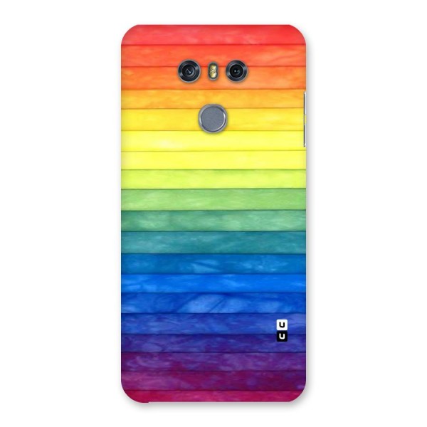 Rainbow Colors Stripes Back Case for LG G6