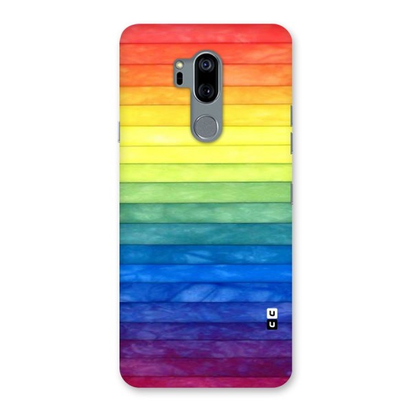 Rainbow Colors Stripes Back Case for LG G7