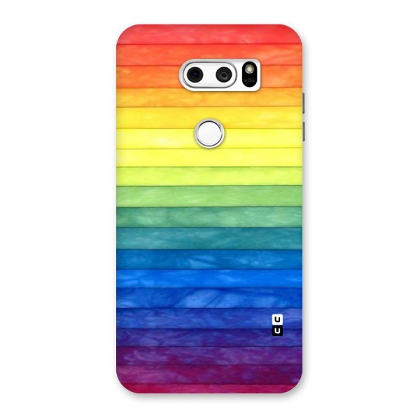 Rainbow Colors Stripes Back Case for LG V30