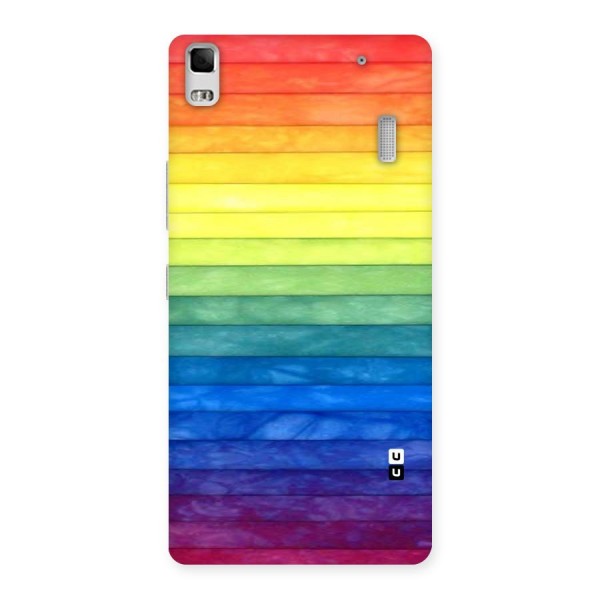 Rainbow Colors Stripes Back Case for Lenovo A7000
