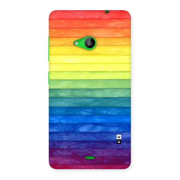 Rainbow Colors Stripes Back Case for Lumia 535