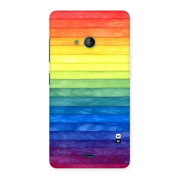 Rainbow Colors Stripes Back Case for Lumia 540
