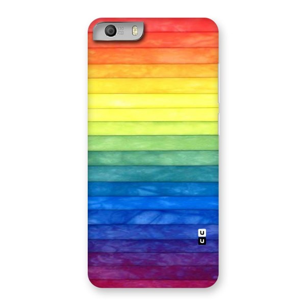 Rainbow Colors Stripes Back Case for Micromax Canvas Knight 2