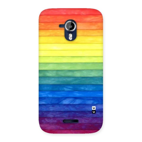 Rainbow Colors Stripes Back Case for Micromax Canvas Magnus A117