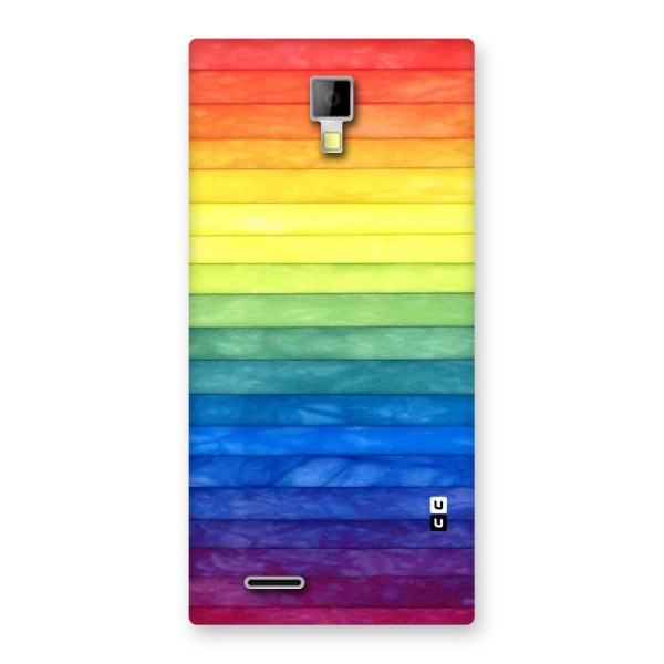 Rainbow Colors Stripes Back Case for Micromax Canvas Xpress A99