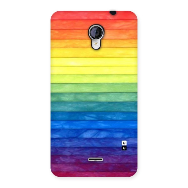 Rainbow Colors Stripes Back Case for Micromax Unite 2 A106