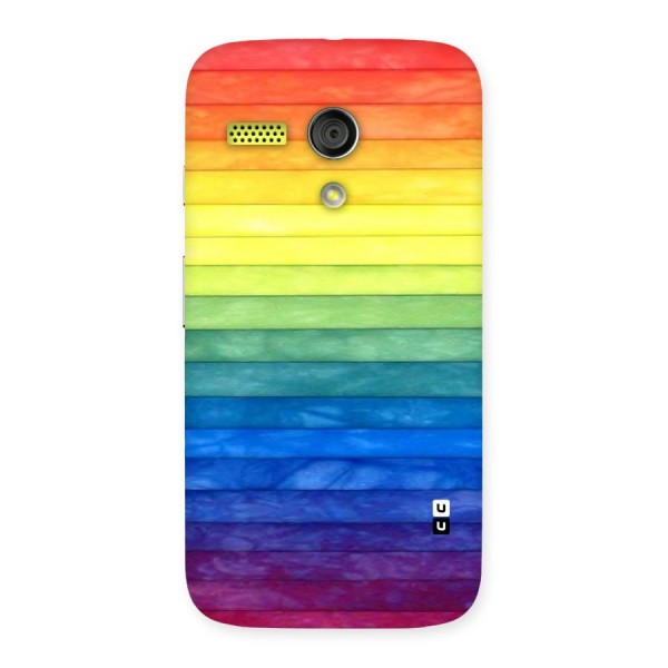 Rainbow Colors Stripes Back Case for Moto G