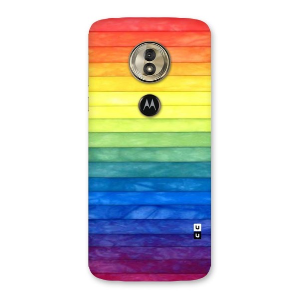Rainbow Colors Stripes Back Case for Moto G6 Play