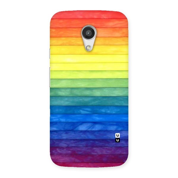 Rainbow Colors Stripes Back Case for Moto G 2nd Gen